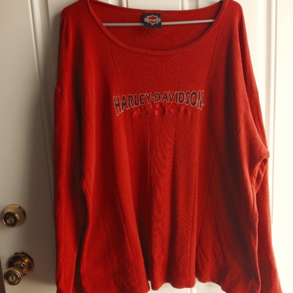 XL red long sleeve HD shirt